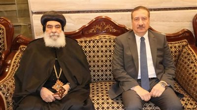 محافظ المنوفية يقدم التهنئة للأنبا بنيامين والأخوة الأقباط بمناسبة عيد الميلاد المجيد (صور)