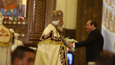 الأقباط ينتظرون السيسي في كاتدرائية ميلاد المسيح للمشاركة باحتفال عيد الميلاد اليوم