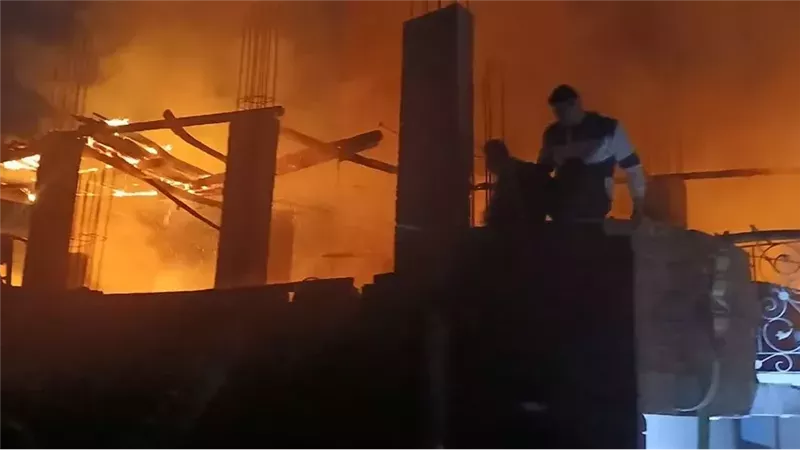 حريق بمنشأة ناصر،