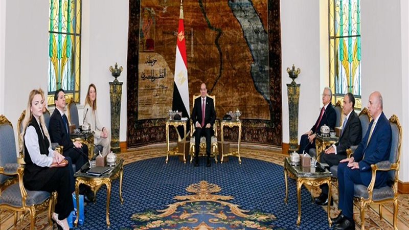 الرئيس السيسي ورئيسة