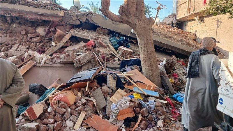 المنزل المنهار بأسيوط،