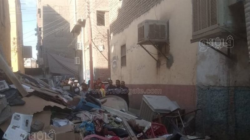 انهيار منزل فى اسوان