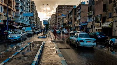 أمطار غزيرة وطقس متقلب بمطروح في ثاني أيام النوة| فيديو