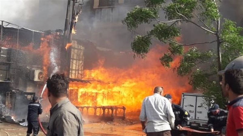 حريق مخلفات بالعمرانية