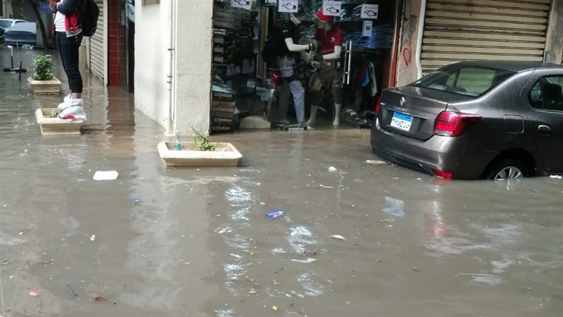 غرق شوارع الإسكندرية