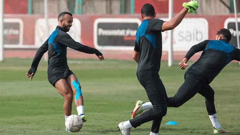 جانب من مران الأهلي