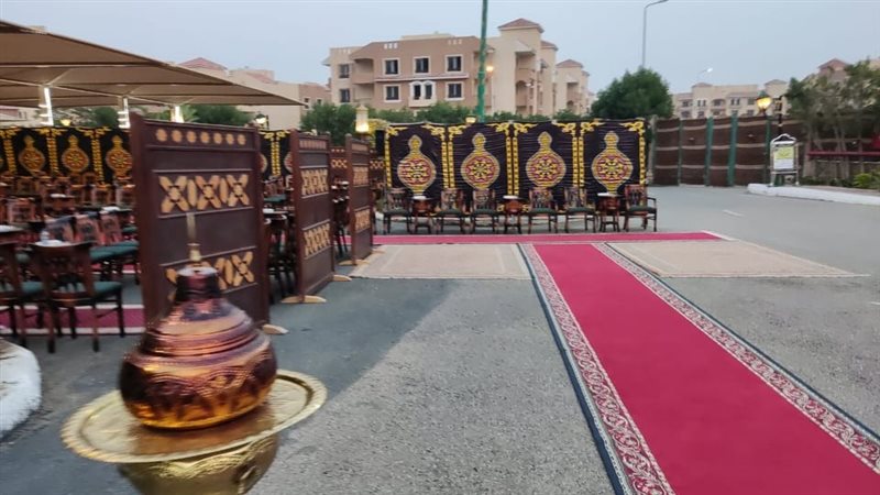 الاستعدادت لعزاء