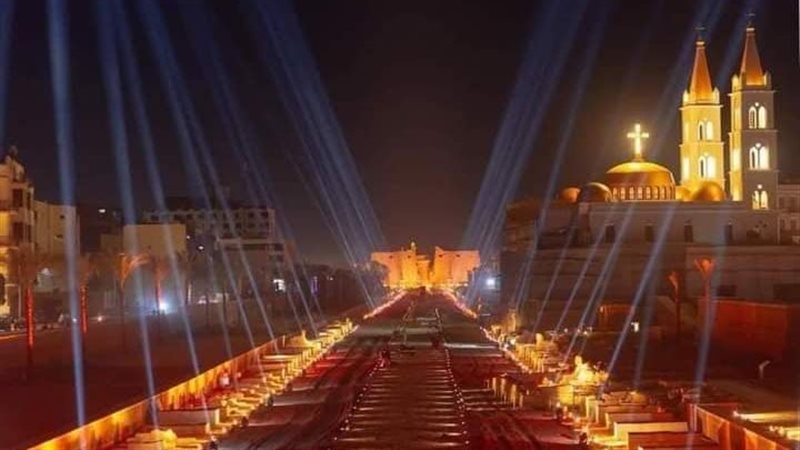 طريق الكباش بالأقصر