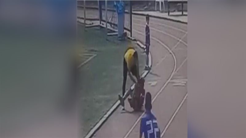 بطل فيديو التعدى
