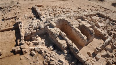 الكشف عن رأس بطلمي من القرن السابع الميلادي بتابوزيرس ماجنا بالإسكندرية