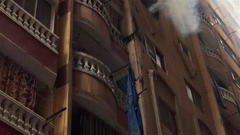 حريق شقة بالجيزة