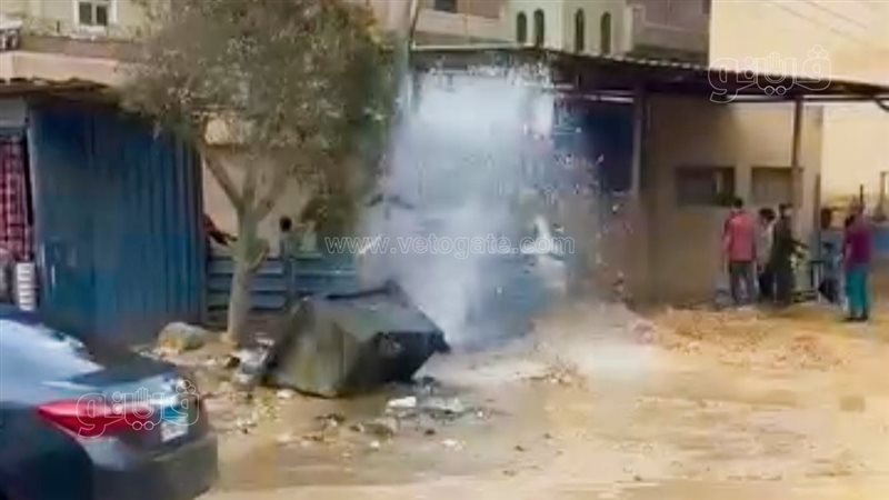 انفجار ماسورة مياه