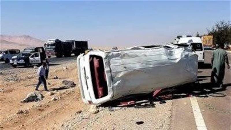 حادث إنقلاب سيارة