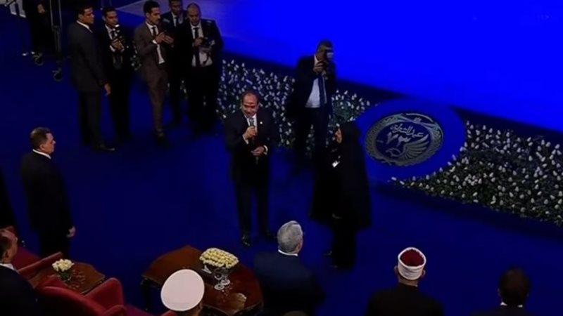 السيسي يشاهد عملا