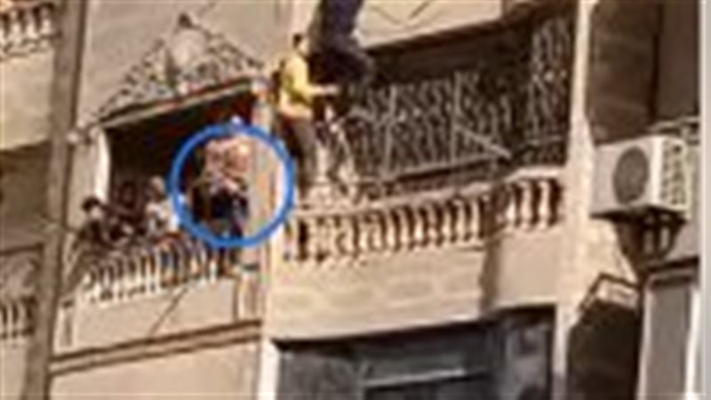 حريق شقة داخل برج