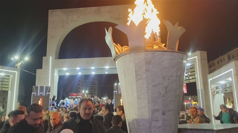 إيقاد الشعلة في احتفالات