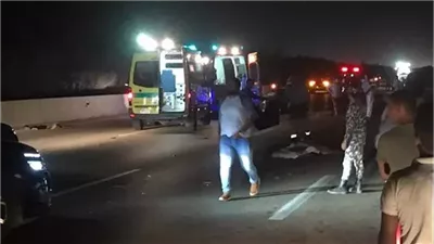 الاستماع لأقوال المصابين في حادث طريق الكريمات الصحراوي