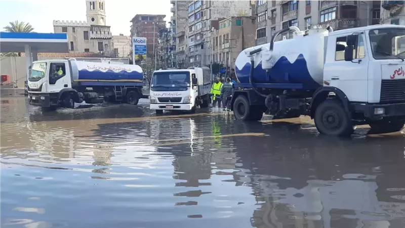 مواجهة الأمطار بالإسكندرية،