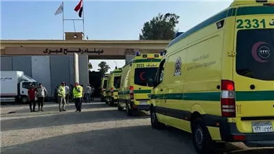 المستشفيات المصرية تستقبل 42 مصابا ومريضا فلسطينيا من معبر رفح 