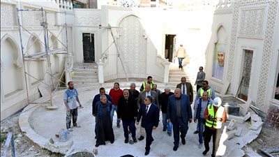 21 صورة ترصد جولة محافظ الدقهلية لتفقد أعمال تطوير ضريح الشيخ الشعراوي بقرية دقادوس
