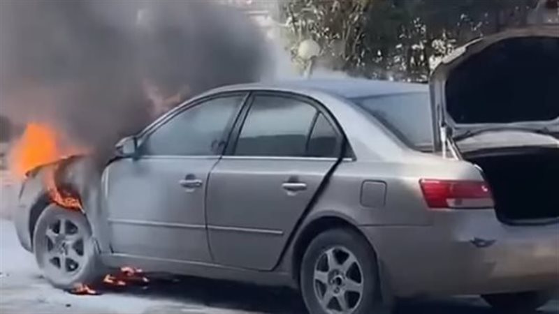 حريق سيارة