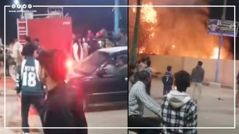 إخماد حريق بالفيوم،