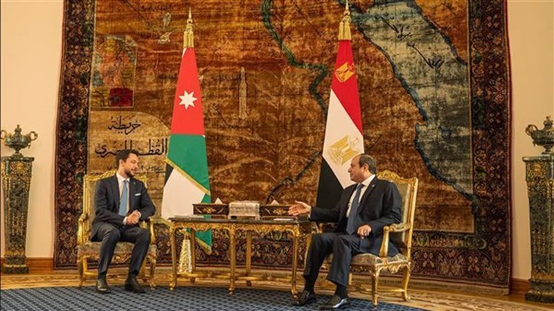 السيسي وولي عهد الأردن