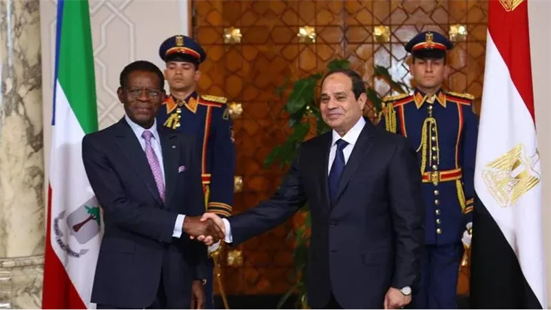  السيسي ورئيس غينيا