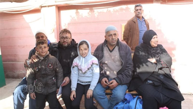 إحدى الأسر الفلسطينية،
