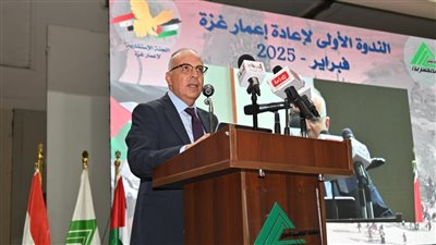 وزير الري يشارك في ندوة نقابة المهندسين حول إعادة إعمار غزة