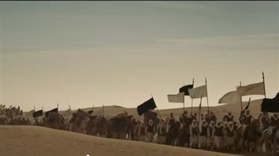 مسلسل معاوية الحلقة 1، اندلاع الحرب بين المسلمين وقريش في بدر وأحد