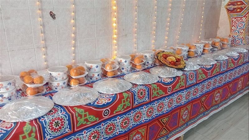 جانب من مؤائد الإفطار،