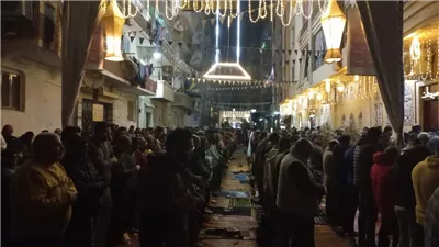 صلاة التراويح من مسجد المأمون في الإسكندرية ( فيديو) 
