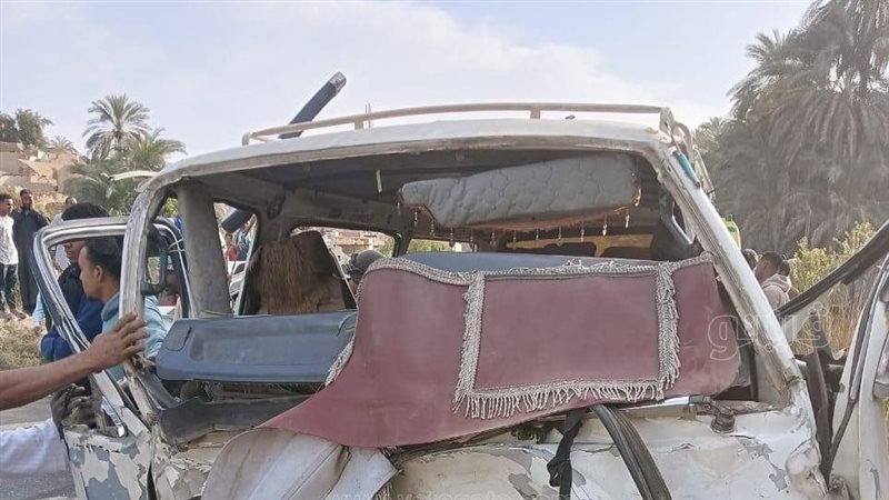حادث تصادم فى أسوان،