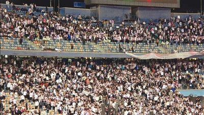 جماهير الزمالك تشعل المدرجات بعد التقدم على الجونة (فيديو)