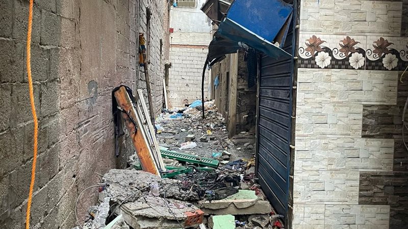 آثار انفجار الأنبوبة،