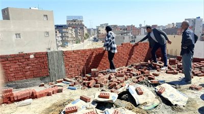 إزالة فورية لمخالفات بناء خلال إجازة العيد بحدائق أكتوبر