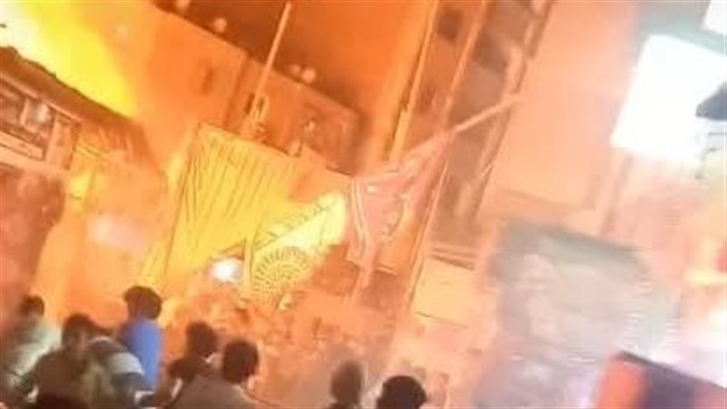 حريق منشأة ناصر