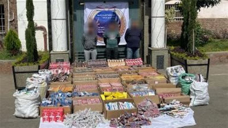 ضبط ألعاب نارية بقيمة