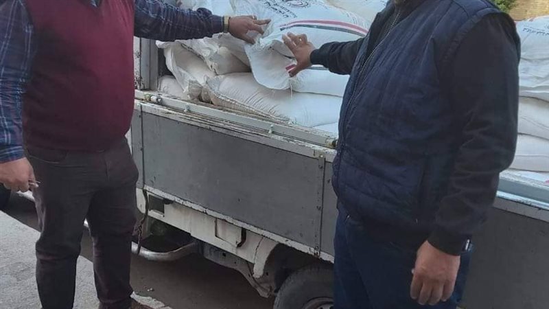 ضبط ١١ طن دقيق مدعم
