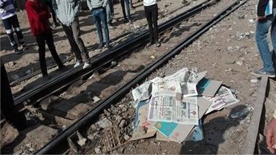 مصرع شاب أسفل عجلات قطار بالمنوفية