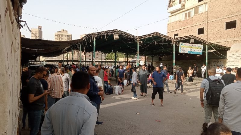زحام مواقف الفيوم،