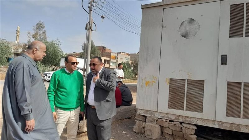 تنفيذ أعمال خط الكهرباء