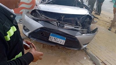 إصابة 5 أشخاص في تصادم ملاكي وتروسيكل بالإسكندرية