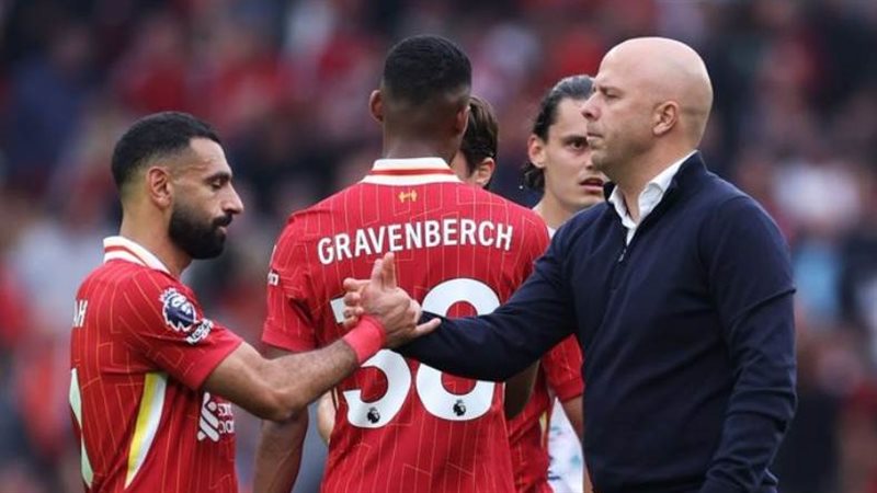 آرني سلوت ومحمد صلاح