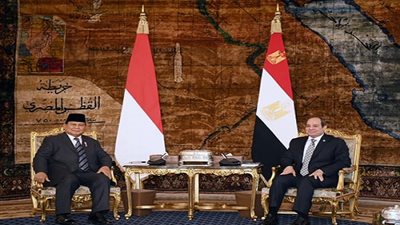 مباحثات مصرية إندونيسية بالقاهرة.. السيسي وسوبيانتو يبحثان سبل تعزيز العلاقات الثنائية.. تناول تطورات الأوضاع الإقليمية وسبل استعادة الاستقرار بالشرق الأوسط