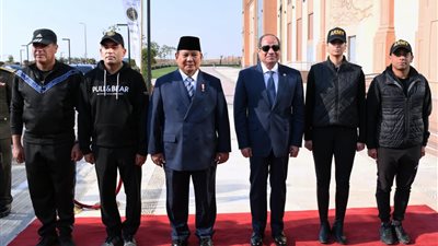 8 صور ترصد زيارة السيسي ونظيره الإندونيسي لـ الأكاديمية العسكرية المصرية