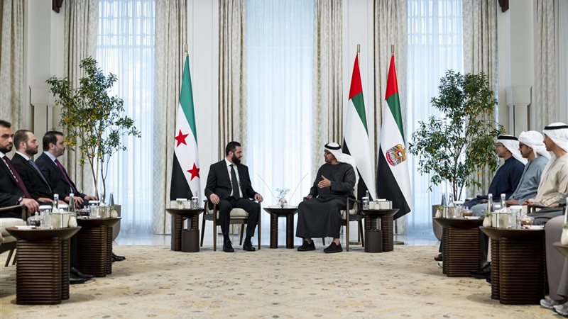 بن زايد والشرع، فيتو