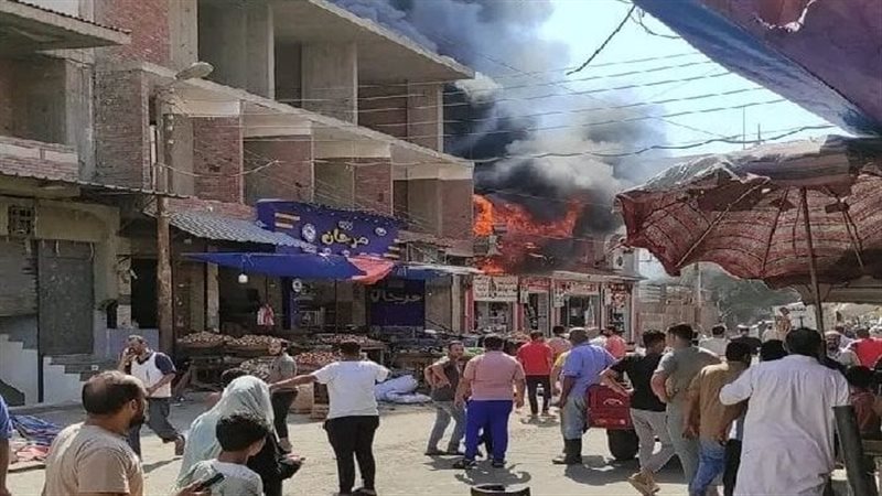 حريق دار ايتام ببني