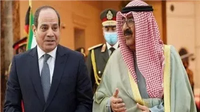 السيسي وولي عهد الكويت يبحثان تطورات الأوضاع في سوريا واليمن والسودان